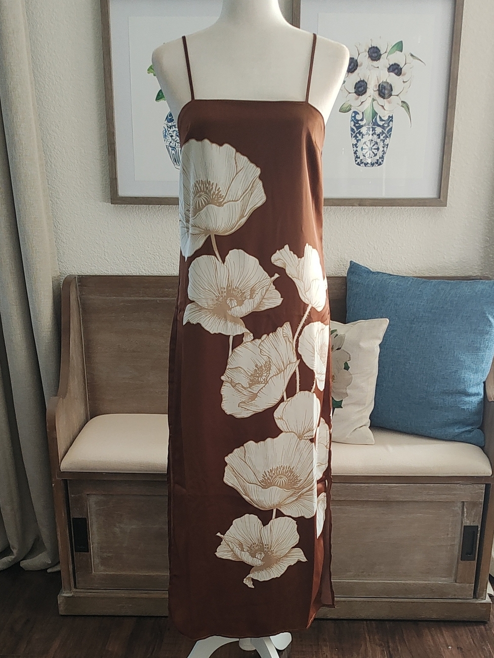 NEW House of Harlow Satin Slip Dress Size S